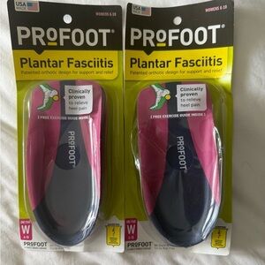 Women's Pink and Black Orthotic Insoles